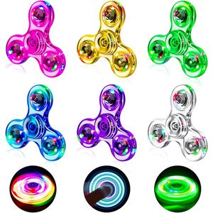 ชุดของเล่นสปินเนอร์ LED 6 ชิ้น ของขวัญเล็กๆ สำหรับใส่ถุงเท้าคริสต์มาส - Product Image 1