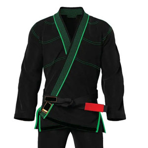 Kimono de Jiu-jitsu Negro de Alta Calidad al por Mayor, Gi de BJJ de 160g, 100% Algodón, Ligero, de Secado Rápido, Personalizable, Unisex - Product Image 5