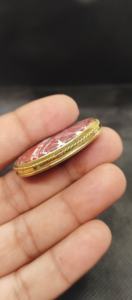 AAAAA Cabochon rainuré en laiton, Agate Crazy Lace étonnante, Pierre précieuse en vrac pour la lithothérapie et la fabrication de bijoux, pour sertissage clos - Product Image 3