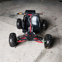 Kart électrique tout-terrain pas cher avec suspension à bras et démarrage électrique, type buggy, pour parcs d'attractions et divertissements