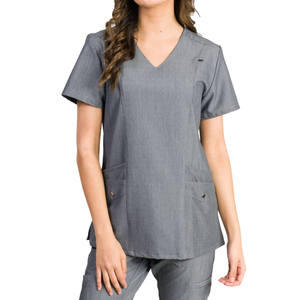 Healthcare <b>Scrubs</b> Uniform Set Comfortable Fabric Daily Work Wear Nursing Clinic Staff Clothing Lightweight Breathable Design - Product Image 4