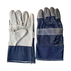 Guantes de Cuero para Soldadura Eléctrica, Resistentes al Desgaste, Duraderos, Suaves, Ignífugos, Resistentes a Salpicaduras y Chispas - Product Image 1