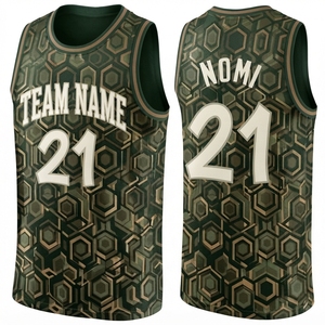 Maillot de basket-ball pour équipe masculine, uniforme de haute qualité, édition classique, réversible, vêtements de sport brodés - Product Image 1