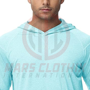 ออกแบบโลโก้ของคุณเอง เสื้อฮู้ดดี้ตกปลาสำหรับผู้ชาย น้ำหนักเบา แห้งเร็ว ราคาขายส่ง - Product Image 6