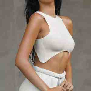 Ensemble de yoga 2 pièces pour femme de haute qualité OEM : Leggings de fitness et soutien-gorge de sport sans bretelles - Product Image 5