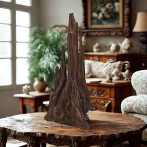 Escultura de Raíz de Madera Natural, Pieza de Arte Tallada Decorativa Rústica para Acuarios, Paisajismo Acuático - Product Image 4