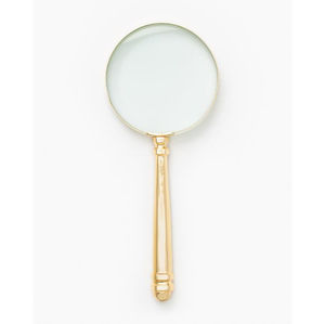 Loupe de lecture de style antique, avec cadre en laiton poli, pour lire des cartes, décorer un bureau ou comme cadeau - Product Image 1