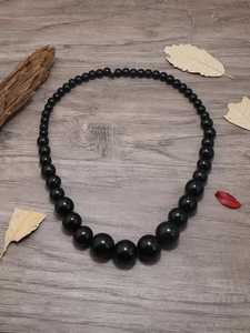 Collar de cuentas acrílicas gruesas naranjas, gargantilla llamativa de bolas grandes, collar minimalista lindo para mujer, aniversario - Product Image 5