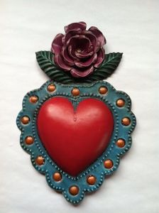 Handmade Metal <b>Hanging</b> Heart Christmas Ornaments Decorative Tree <b>Hanging</b> Holiday Festive Home <b>Decor</b> Party Gift Idea - Product Image 5