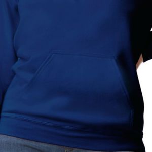 <b>Navy</b> Blue Womens Pullover Hoodie Long Sleeve Fleece Sweatshirt Kangaroo Pocket Casual Customized Logo Wholesale Hooded <b>Top</b> - Product Image 5