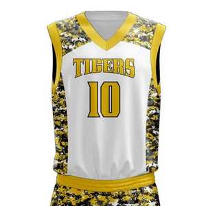 Uniforme de baloncesto más vendido con nombre del equipo y jugador, diseño popular, uniforme de baloncesto con color personalizado, hecho en Pakistán. - Product Image 4