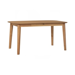 Mesa de Comedor de Lujo con Acabado en Roble Natural, Veta de Madera Real y Patas de Madera Sólida, para 6 a 8 Personas, para Villa - Product Image 3
