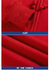 เสื้อฮู้ดซิปสีเหลืองสำหรับผู้ชาย เสื้อสเวตเชิ้ตแขนยาวลำลอง มีกระเป๋าจิงโจ้ สีพื้น เสื้อสปริงท็อป - Product Image 4