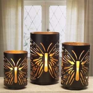 เชิงเทียนเหล็กชุบทองขายส่งจากโรงงาน ภาชนะใส่เทียนทีไลท์โลหะลายหรูหรา จำนวนมาก เหมาะสำหรับของขวัญและตกแต่งงานอีเว้นท์ - Product Image 3