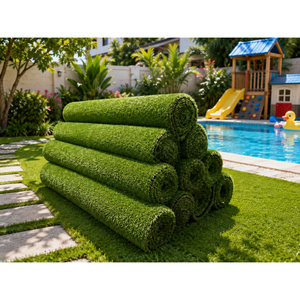 Drainage holes Court yard FresGard 40mm 3.3ft X 20ft Garden Outdoor Rug 1.65" Artificial Turf Grass for Indoor and Outdoor Decor - Product Image 6