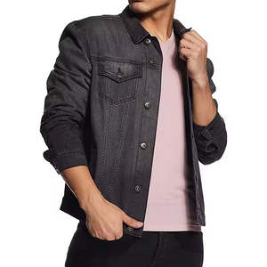 Chaqueta de Mezclilla Casual para Hombre, Corte Slim Fit, Larga, de Lona Delgada, Impermeable, Transpirable y Resistente al Viento, de Alta Calidad - Product Image 3