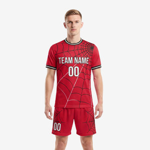ชุดฟุตบอลผู้ชายแบบสั่งทำพิเศษ ผ้าโพลีเอสเตอร์พิมพ์ลายแบบ Sublimation ชุดแข่งขันฟุตบอล ขายส่ง ชุดฟุตบอลผู้ชาย - Product Image 2