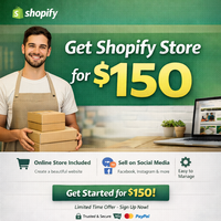 Crearemos una Tienda Shopify Profesional de Nivel Empresarial con Soporte para MAC, Marketing Digital, Envío por Correo Electrónico para tu Negocio (2-3 Días)