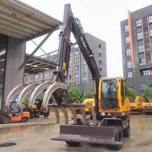 Chenilles jaunes d'occasion de qualité industrielle 3000 kg avec chenilles en acier et bras hydraulique robuste pour le défrichement de chantier - Product Image 1