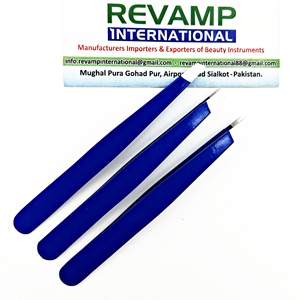 Pinzas de Cejas de Acero Inoxidable de Precisión, Duraderas y Ecológicas, con Punta Inclinada y Colores Personalizables para Tres Pinzas - Product Image 5