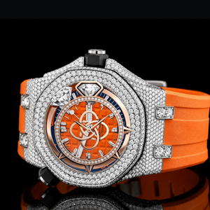 Montre de luxe pour homme en acier inoxydable de qualité supérieure avec diamants en moissanite - Product Image 3