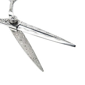 Tijeras de barbero profesionales de 6 pulgadas de acero con alto contenido de carbono, logotipo personalizado, herramienta de corte de pelo de filo afilado para barberos - Product Image 6