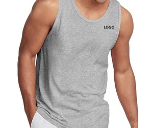 Débardeur Homme Personnalisé avec Logo, en Coton Respirant à Séchage Rapide pour le Sport et la Course à Pied - Product Image 3