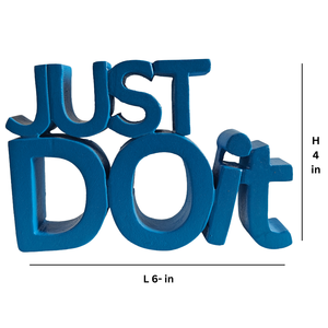 Just Do It - Decoración de Oficina Creativa de Madera Pintada en Azul, Adorno de Madera de Ingeniería para Decoración de Oficina, Artículo Decorativo - Product Image 6