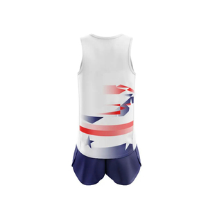 Track Uniform Custom OEM Track <b>Singlet</b> and Shorts Polyester Spandex Quick Dry Wholesale Teamwear Manufacturer - Product Image 2
