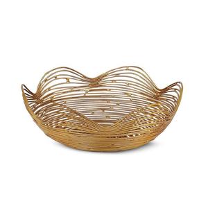 Corbeille à fruits en fil métallique sur pied, corbeille en métal pour le rangement - Product Image 4