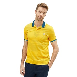 เสื้อโปโลแขนสั้นผ้าโพลีเอสเตอร์สำหรับผู้ชายเสื้อกอล์ฟผ้าถักแขนสั้นสีพื้นสำหรับฤดูร้อนขนาดใหญ่พิเศษ - Product Image 1