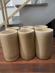 แก้วไม้ไผ่ธรรมชาติขายดีที่สุด เป็นมิตรกับสิ่งแวดล้อม ทนทาน ใช้ซ้ำได้ 350 มล. สไตล์อเมริกัน BLUE LOTUS FARM สำหรับกาแฟ ชา แคมป์ปิ้ง - Product Image 2