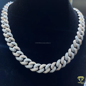 Cadena Cubana Miami con Diamantes Moissanite VVS de 12mm, Chapada en Oro Rosa, Plata de Ley 925, Collar de Hip Hop - Product Image 3