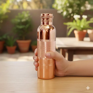 Botella de Agua Ecológica de Cobre Puro Hecha a Mano, Diseño Personalizable, Hidratación de Alta Calidad - Product Image 3