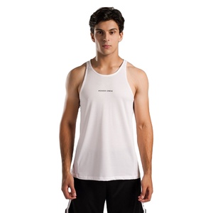 OEM Latest Design New Arrival Custom Made Breathable 100% Cotton <b>Mens</b> <b>Singlet</b> Gym Vests Training Tank Top Bulk Sale - Product Image 2