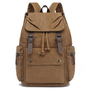 <b>Canvas</b> Classic Geometric Casual <b>Backpack</b> Unisex Softback 56-77L Eco-Friendly Durable Open Closure Daily Use - Product Image 2