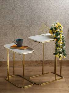 New Stylish Heart Shape <b>Side</b> <b>Table</b> Luxury Furniture Marble Top <b>Side</b> <b>Table</b> <b>Gold</b> Plated for Living Room, Hotel, Office Manufacture - Product Image 2