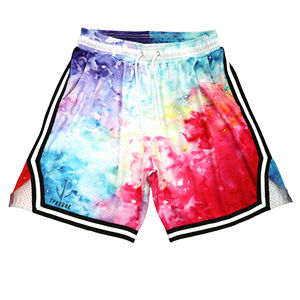 Shorts de basket-ball pour hommes, shorts de sport décontractés pour les fans, shorts de sport rétro en mesh sublimé avec poches - Product Image 3