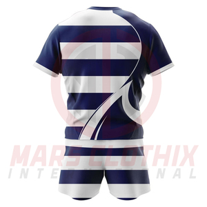 Bulk Quantity Comfortable Fit Rugby Uniform Custom Printed Rugby Jersey And Shorts Set Sports Uniform For Teams - Product Image 3