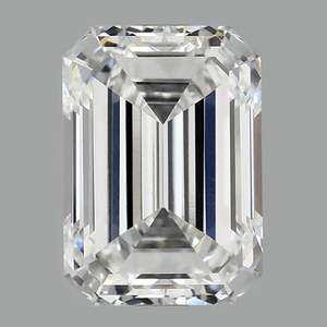 Diamant de laboratoire de haute qualité, taille émeraude, couleur D, clarté VS VVS, certifié IGI, pour la fabrication de bijoux fins en or et diamants. - Product Image 2