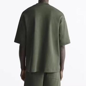 Camiseta Casual de Algodón 100% para Hombre, Corte Regular, Estilo Urbano, Patrón Geométrico, Bordado 3D, Impresión Digital, Tejido de 320 Gramos - Product Image 5