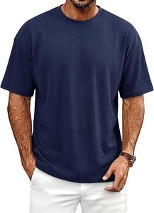 T-shirt Homme Oversize 100% Coton Grammage Lourd 220g, Coupe Boxy, Impression Personnalisée sur Épaule, Style Hip Hop, Grande Taille, Vierge - Product Image 3