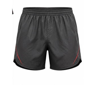 Ensemble de vêtements de sport pour hommes, t-shirt et short athlétiques, légers, à séchage rapide, en maille polyester/coton, vêtements de sport pour la salle de sport - Product Image 3