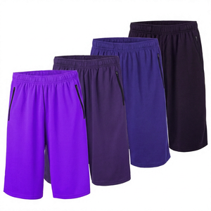 Shorts formels pour hommes en polyester respirant et écologique, à séchage rapide, avec poches et taille élastique – Gris, bleu, noir - Product Image 2