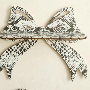 ชั้นวางของติดผนังรูปทรงโบว์ทันสมัย ชั้นวางของตกแต่งไม้แบบลอยตัว สไตล์บ้านไร่หรูหรา ชั้นวางของติดผนังสำหรับจัดเก็บของในบ้าน - Product Image 6