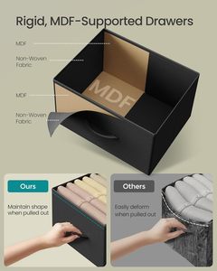 ตู้ลิ้นชักผ้า 5 ชั้นพร้อมโครงโลหะสีดำ - Product Image 4