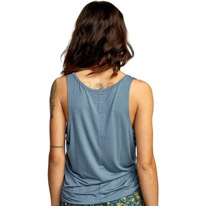 Wholesale Women's Yoga Athletic Tank <b>Tops</b> <b>Racerback</b> Sports Shirts Breathable 100% Cotton Knitted Customizable - Product Image 4
