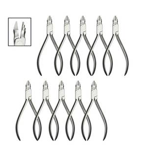 Pince orthodontique pour jeunes dentistes, kit de pliage de fils et de formation de boucles pour appareils dentaires, 10 pièces en acier inoxydable de qualité chirurgicale, autoclavable - Product Image 4