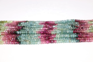 Perles rondes de Tourmaline, à facettes, de haute qualité, vente en gros, mm - Product Image 3