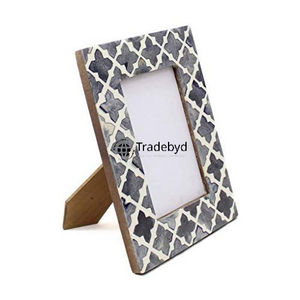 Marco de Fotos Creativo de Lujo Hecho a Mano con Incrustaciones de Hueso, Acabado Brillante y Opción de Logotipo Personalizado - Marco de Diseño Premium por Tradebyd - Product Image 4